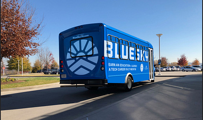 Shuttle Wrap art direction branding bus shuttle wrap graphic design logo vehicle wrap