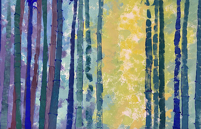 Бамбук 2024г 25*35см Бумага, тушь, темпера art