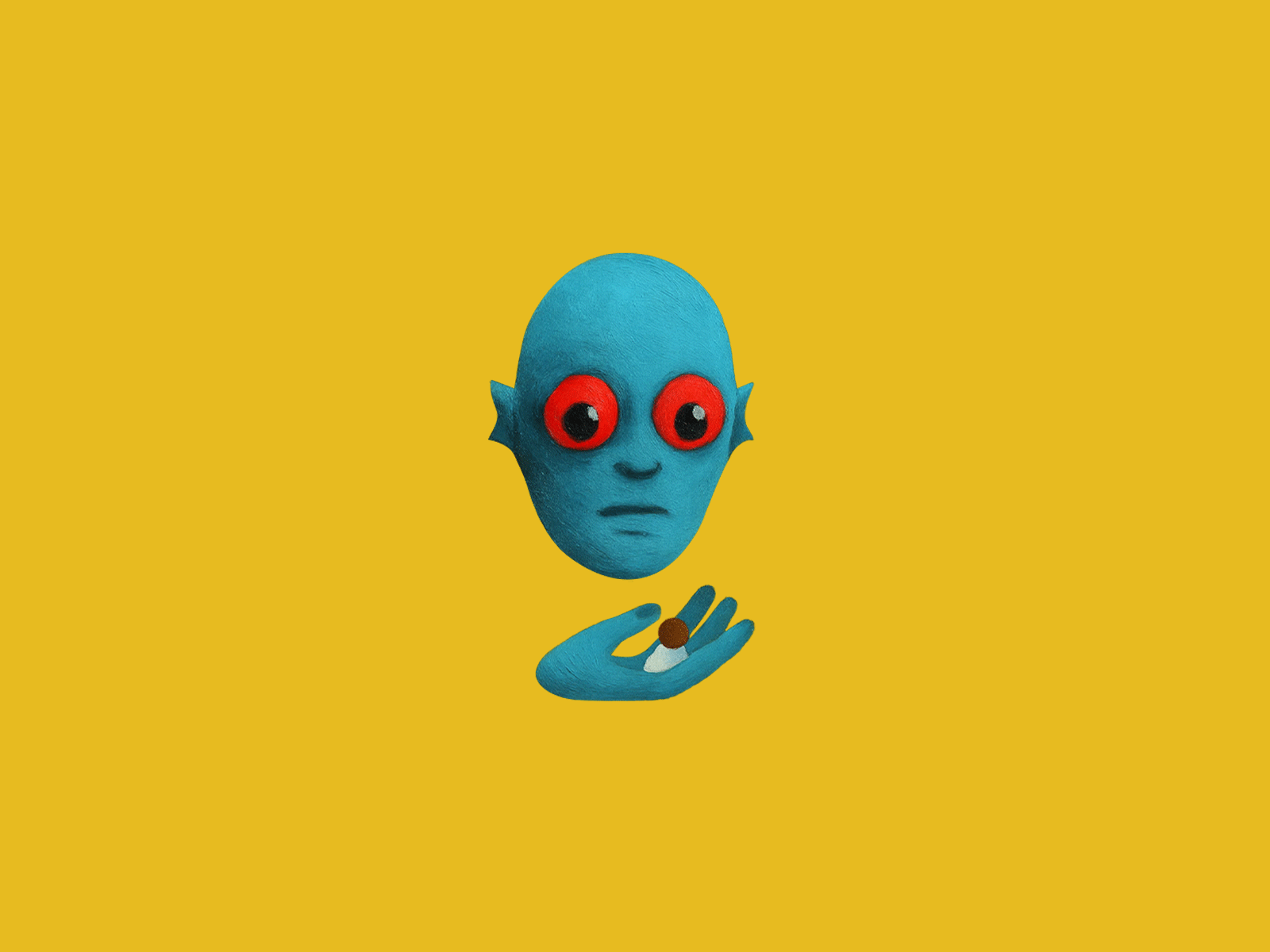 Fantastic Planet #2 alien animation character eyes fantastic planet frame by frame frame to frame gif hand head illustration loop