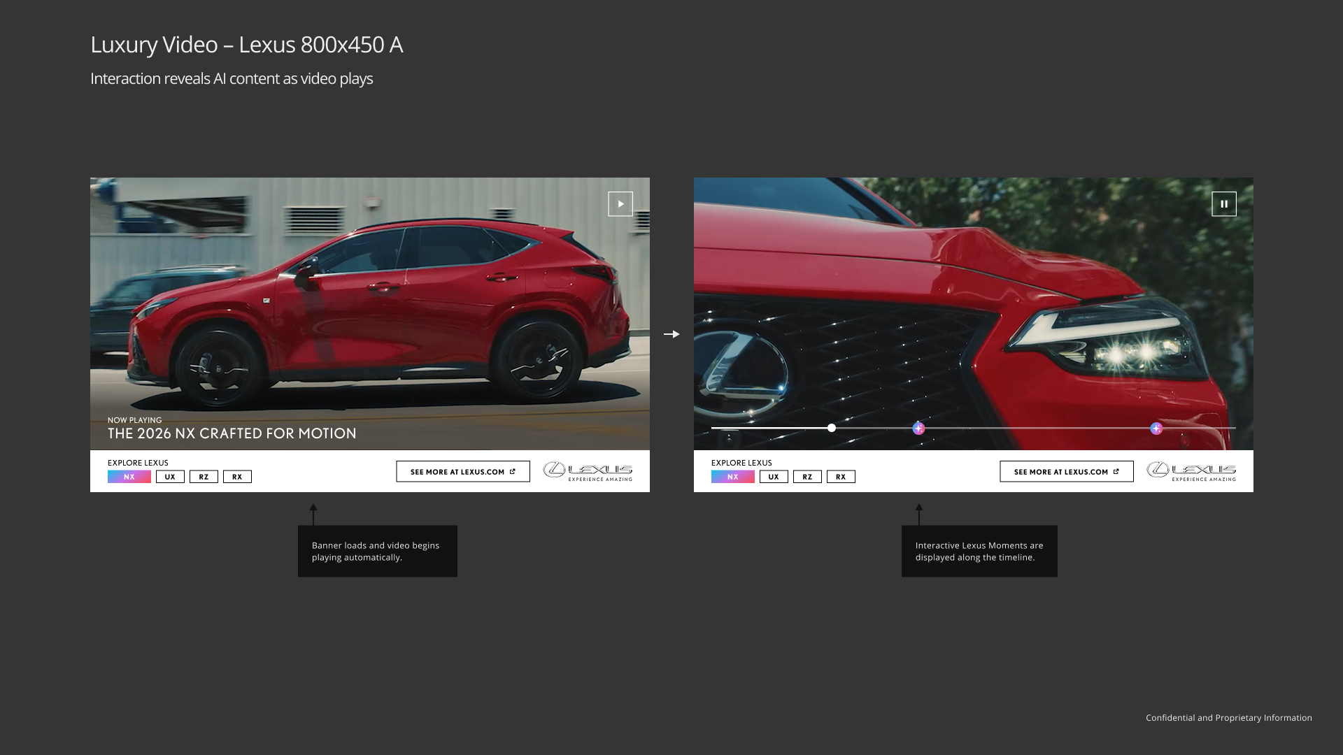 Luxury AI powered banner ad exploration advertising banner ad