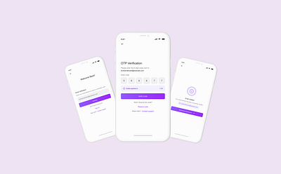 OTP Verification Page Mobile UI Design user friendly