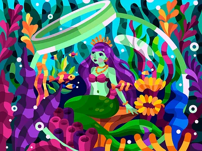 Mermaid in glass black branding design graphic design illustration logo t shirt t shirt design ui vector