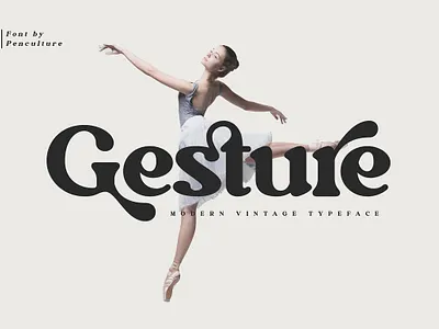 Gesture Modern Vintage Typeface Font bold bold font cool font display display font font graffiti modern serif old fashion retro retro serif vintage vintage serif