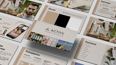 ACTIIV Brand Style Guidelines — Minimal & Elegant Branding brand book brand deck brand guide brand identity brand implementation brand manual brand presentation branding business corporate design digital branding graphic design layout design logo logo design logo styleguide pattern style guide visual identity