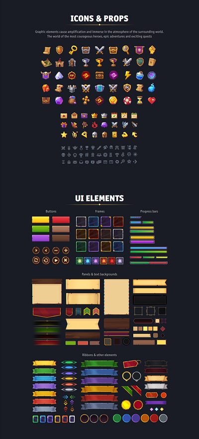 Icons & UI Elements button elements game game ui icon progress bar ui