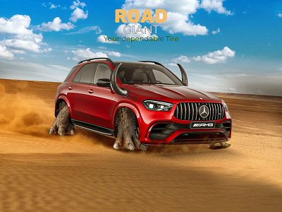 ROAD GIANT–The Beastly Grip & Non-ferrous Metal Container Design adobe photoshop amg automotive branding car visual concept design container load creative ads dribbble genuine scrap metal graphic design metal scrap n r group n r trade international non ferrous metal social media design tire ad visual art