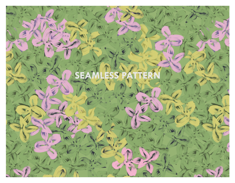Example of Floral Seamless Pattern