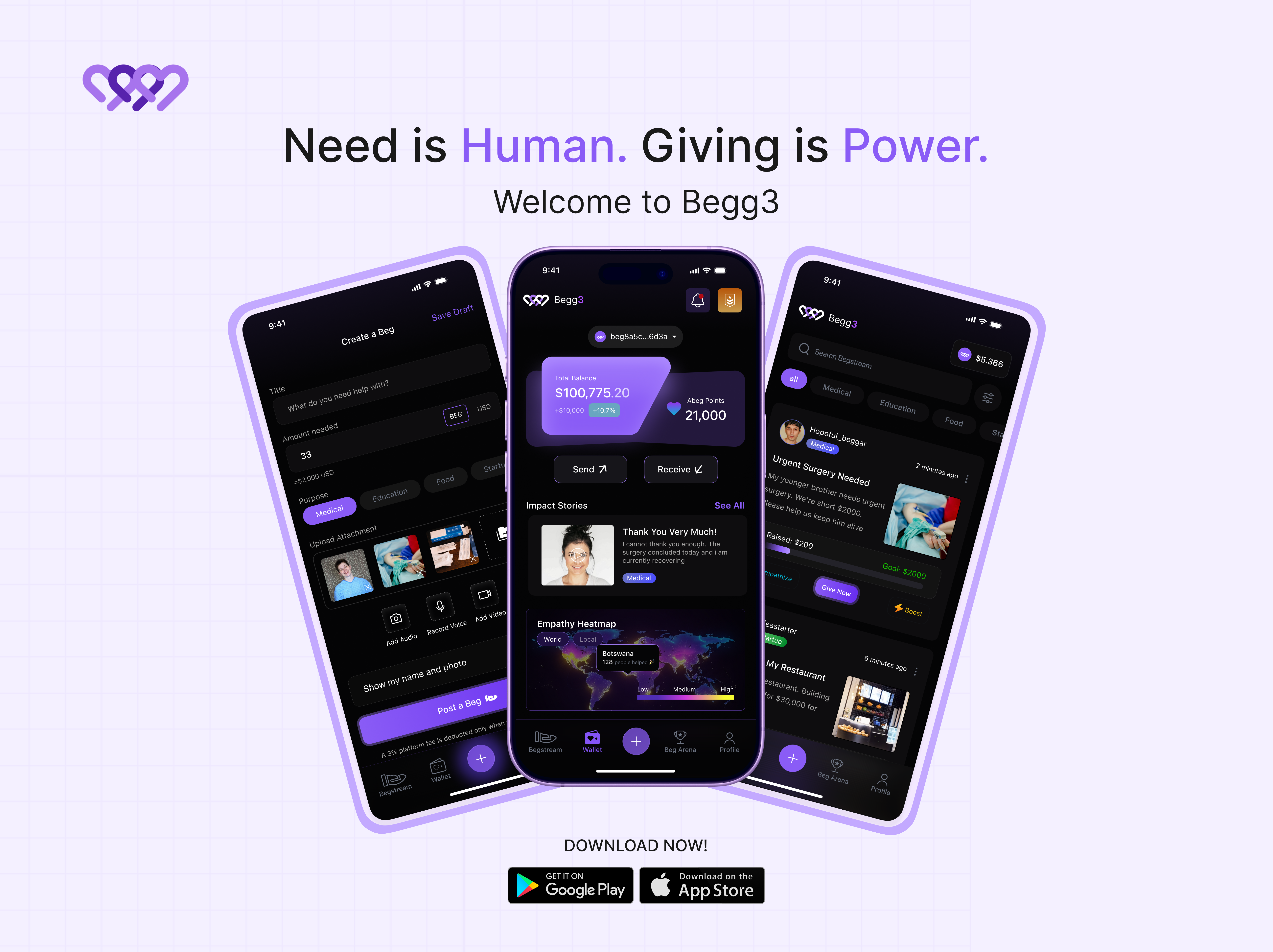 Begg3 - A new way for giving and receiving branding design figma illustration product design prototype ui uiux usability testing web3
