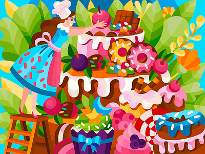 Grand dessert black branding design graphic design illustration logo t shirt t shirt design ui vector