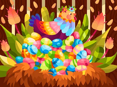 Chicken nest black branding design graphic design illustration logo t shirt t shirt design ui vector