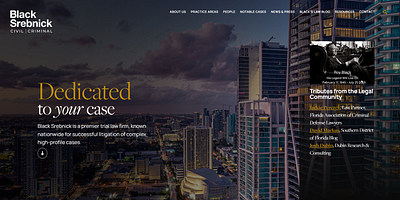 Black Srebnick Web Design law firm logo design law firm web design law firm website law firm website design