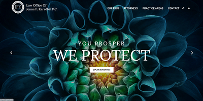 Law Office of Jenna F. Karadbil, P.C. Web Design law firm logo design law firm web design law firm website law firm website design