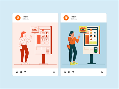 Tillster Illustrations branding character design figma graphic design illustration marketing social style texture vector
