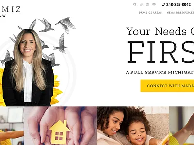 Hermiz Law PLC Web Design law firm logo design law firm web design law firm website law firm website design