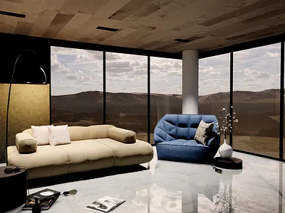 Horizon Room 3d graphic design