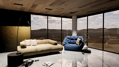 Horizon Room 3d graphic design