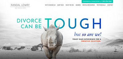 Randal Lowry & Associates Web Design law firm logo design law firm web design law firm website law firm website design