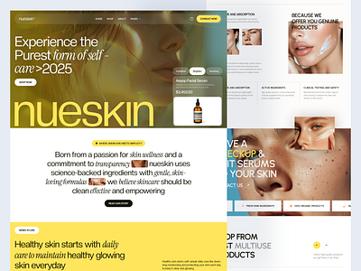 Skin Care - Landing Page cosmetics cosmetics website ecommerce hr rumen landing page landing page design makeup online store shopify shopify website skin care skin care website skincare design skincare online supplements web web app web design website website design