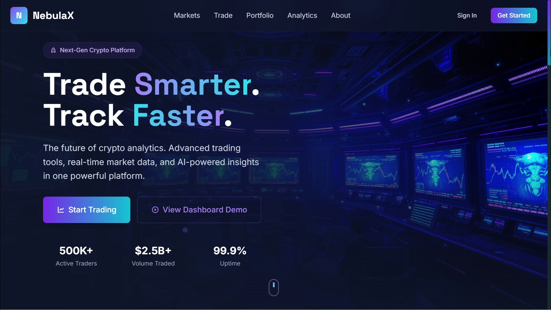 Example of Full Website (Concepts + 6 Subpages)