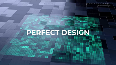 Perfect Tech Motion Trailer 3d alpha animation cinematic clean cyber design digital futuristic glow grid intro modern motion promo seamless tech trailer typography youmotion