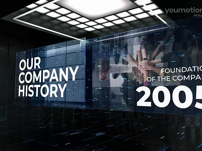 Company History Animation 3d alpha animation business company corporate design digital history intro light modern motion presentation promo showcase smooth timeline visual youmotion