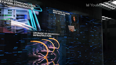Data Security Network Animation alpha animation bigdata business corporate data design digital infrastructure management modern motion network seamless security system tech upgrade visual youmotion
