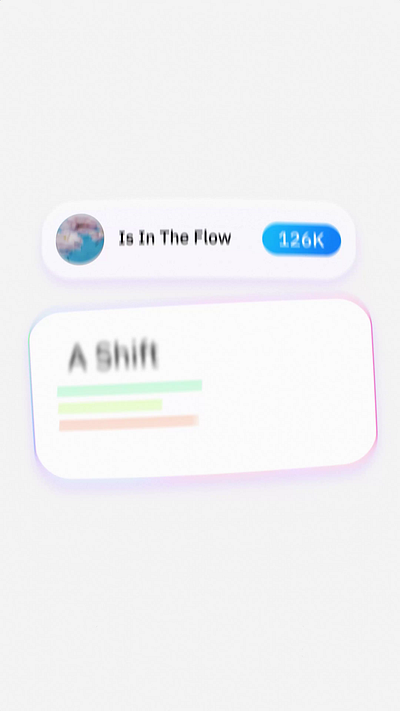 A Shift - Soft UI Animation alpha animation app clean design gradient interface layout minimal modern motion product slider smooth soft typography ui ux visual youmotion