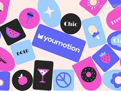 Vintage Kinetic Logo Animation 2d animation bold branding colorful creative design dynamic fun intro kinetic logo motion opener retro social stylish typography vintage youmotion