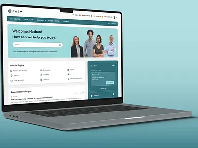 Employee Center Design (ServiceNow Service Portal) dashboard employee center employee portal service portal servicenow ui website workplace experience