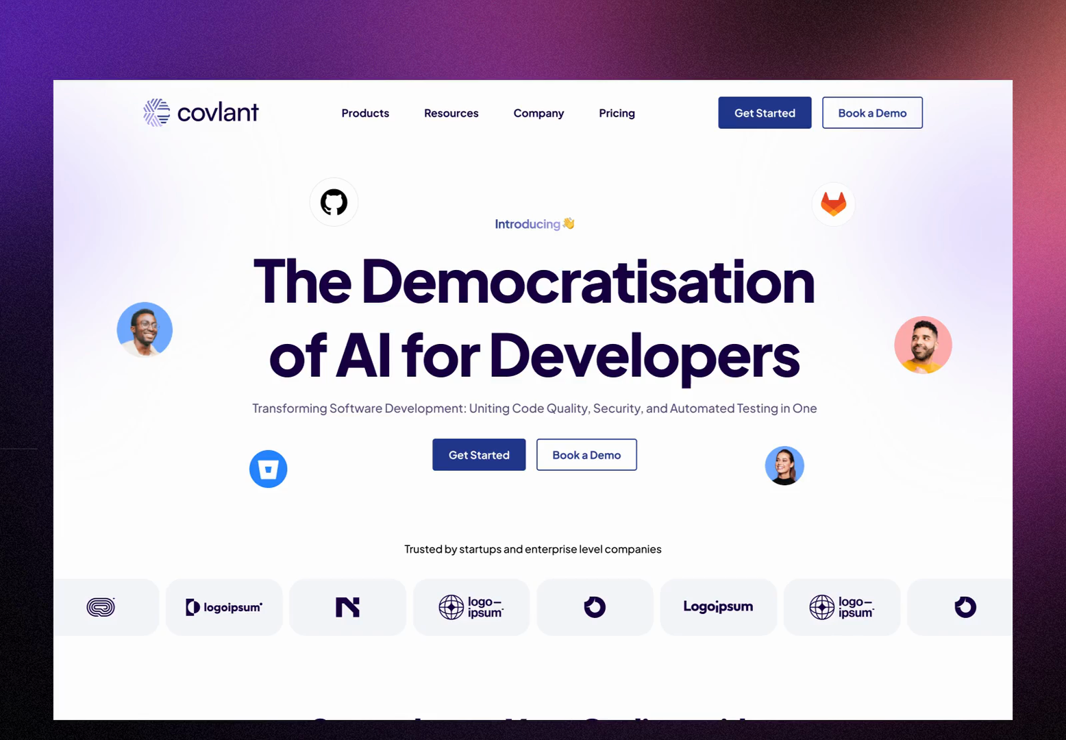 Example of Landing Page Design In Figma