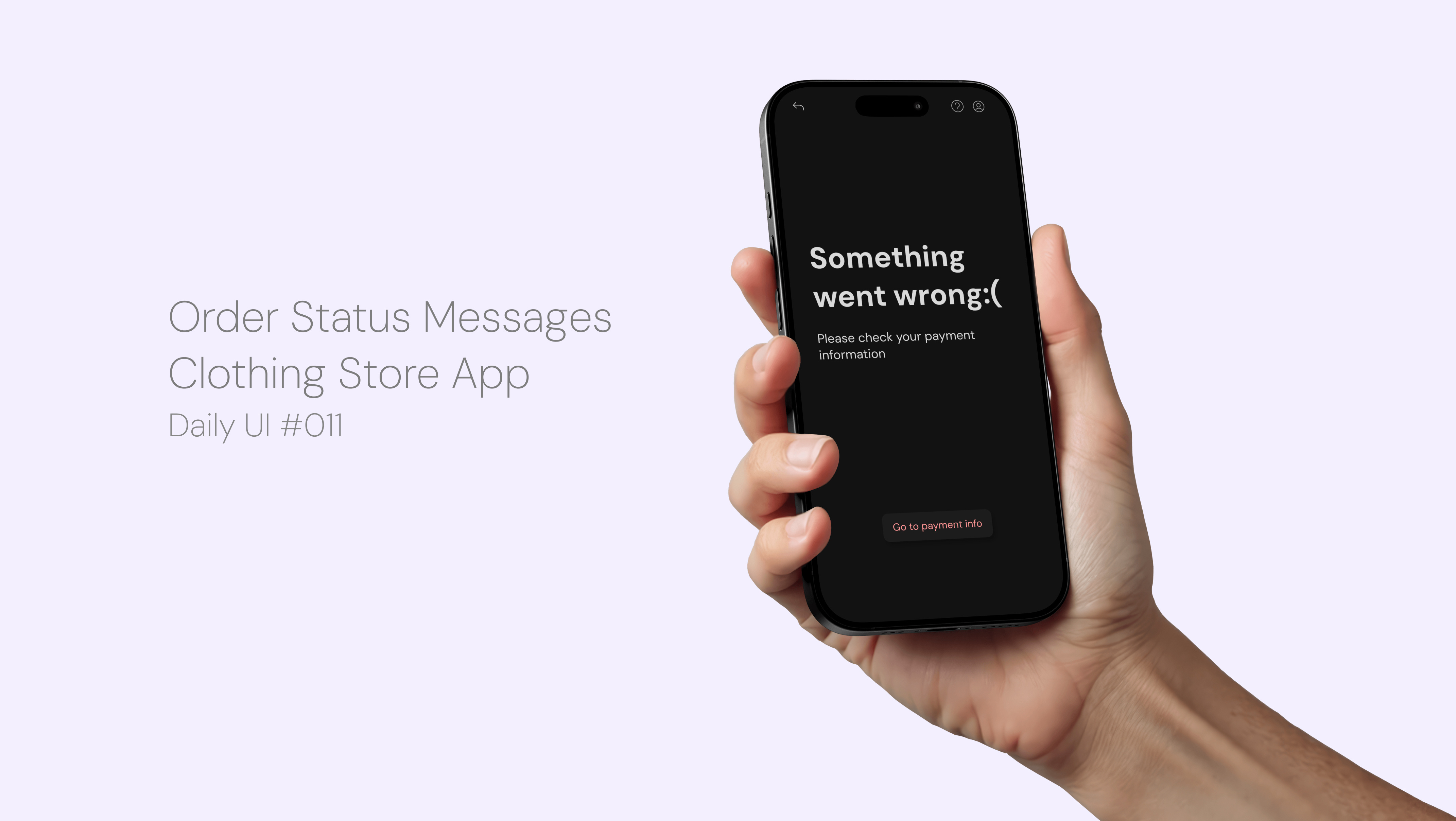 Order Status Messages appdesign dailyui graphic design prototype ui ux