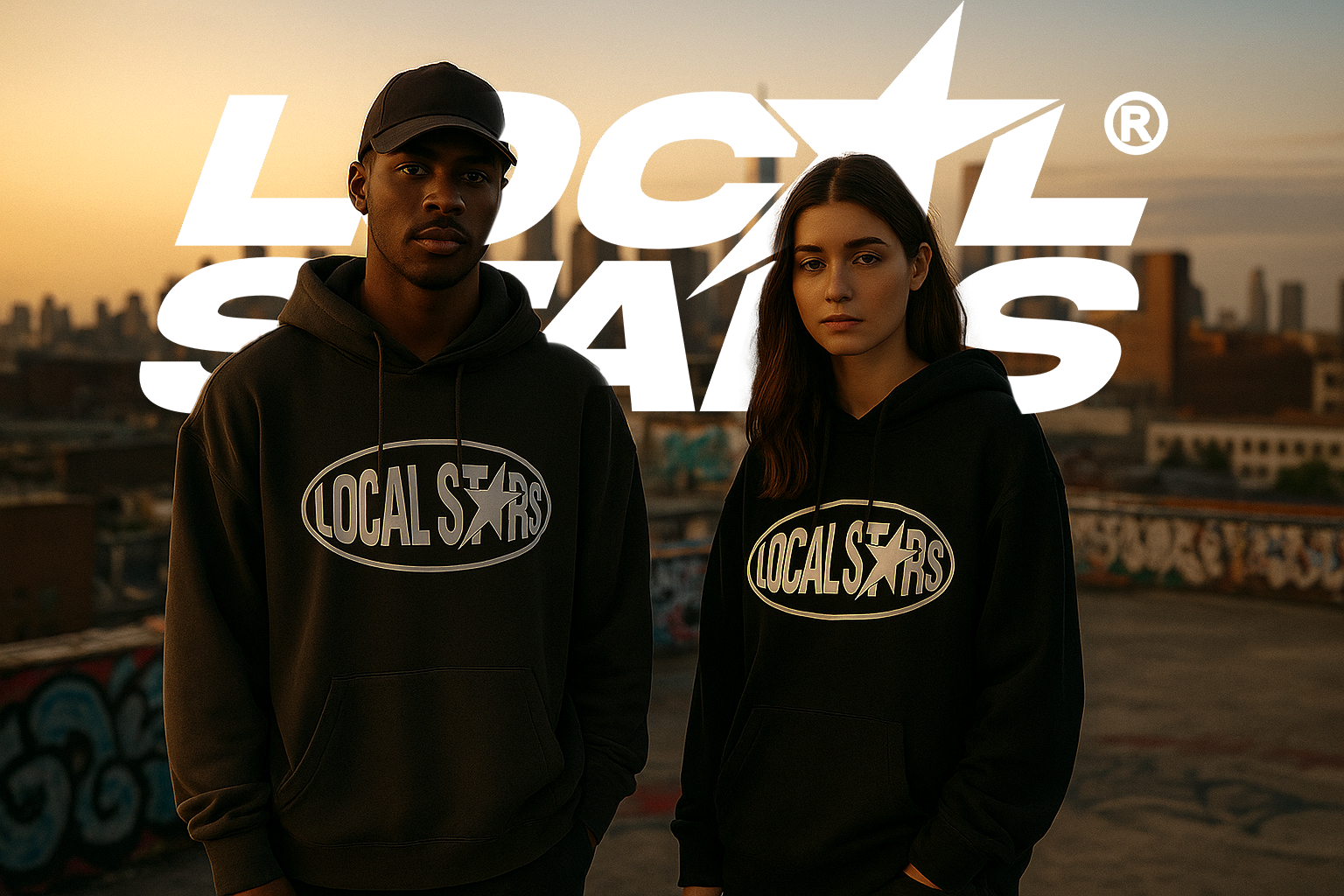 Local Stars Project apparel branding clothing design design grapic design logo design streetwear edgy graphic design hoodie design illustration logo logo design streetwear streetwear design ui vector