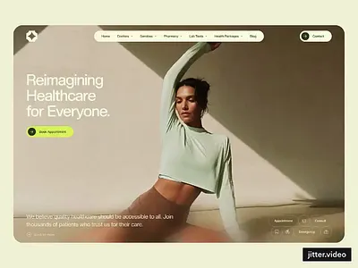 Healify: Healthcare website landing page alif care design health healthcare hero home landing landing page medical medicare modern page section smoot ui ui ux design ux web website