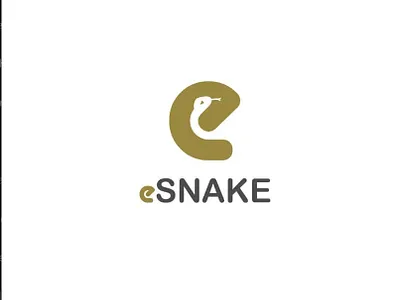 eSnake negative space logo branding creative logo logo desing logodesign negative space negative space logo snake logo