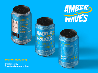 Amber Waves | Beer Branding & Packaging advertising beer beercan beerlabels beerpackaging branding brandpackaging can design graphic design labeldesign logo logodesign marketing package packaging product vector