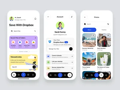 Storage Management App UI/UX android app app concept app design dashboard data storage app design app dropbox ecommerce google ecommerce app ios management app management system mobile app statistics storage dashboard storage management app storages storages management ui design user interface