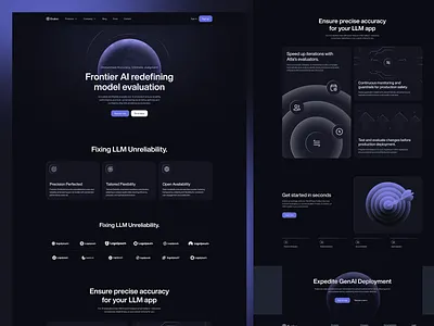 AI – Evaluation Platform Website Design ai evaluation ai platform design ai tools crypto design crypto website framer website llm tools ml platform prompt engineering saas design uxui web design web3 design