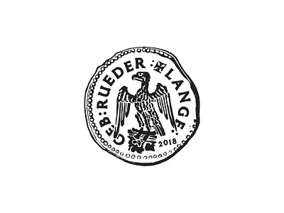 Gebrueder Lange - Treasure Hunter ancient brand branding coin design eagle illustration logo logo design logodesign logos logotype metal detecting roman treasure treasure hunter