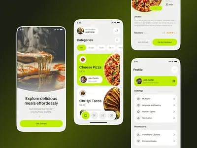 Food Delivery App delivery service delivey food food and drink food app food app ui food delivery food delivery app food mobile ui food order foodie health home home page mobile app organic profile profile page restaurant app vegetables