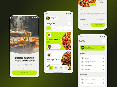 Food Delivery App delivery service delivey food food and drink food app food app ui food delivery food delivery app food mobile ui food order foodie health home home page mobile app organic profile profile page restaurant app vegetables
