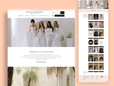 Bridal Boutique Website Design & Development | Brides of Beecrof boutiquewebsite branding design fashionwebsite graphic design moderndesign responsivedesign ui uiuxdesign webdesign website website design weddingwebsite wordpress wordpress website