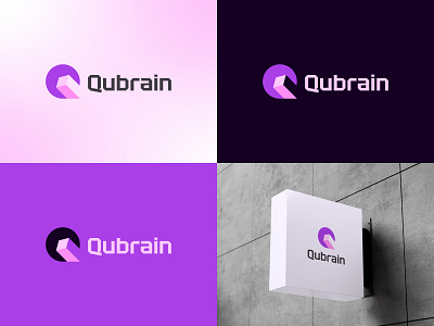 Letter Q Cube Logo, Modern Logo Design blockchain logo brand identity branding cube logo letter q logo logo logo design q cube logo q logo tech