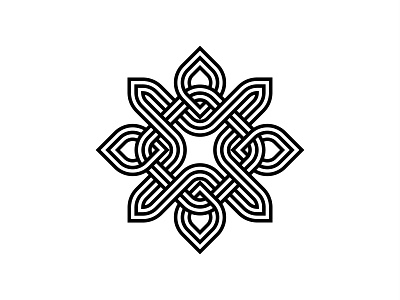 Abstract Lines Symbol abstract company logo elegant logo flower logo icon illustration lineart lines logo logo design luxury logo mandala logo mark modern logo symbol unique logo vector