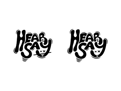 hearsay branding clothing brand custom logo design ear graphic design illustration logo logo design mod modern streetwear streetwear logo streetwear logo