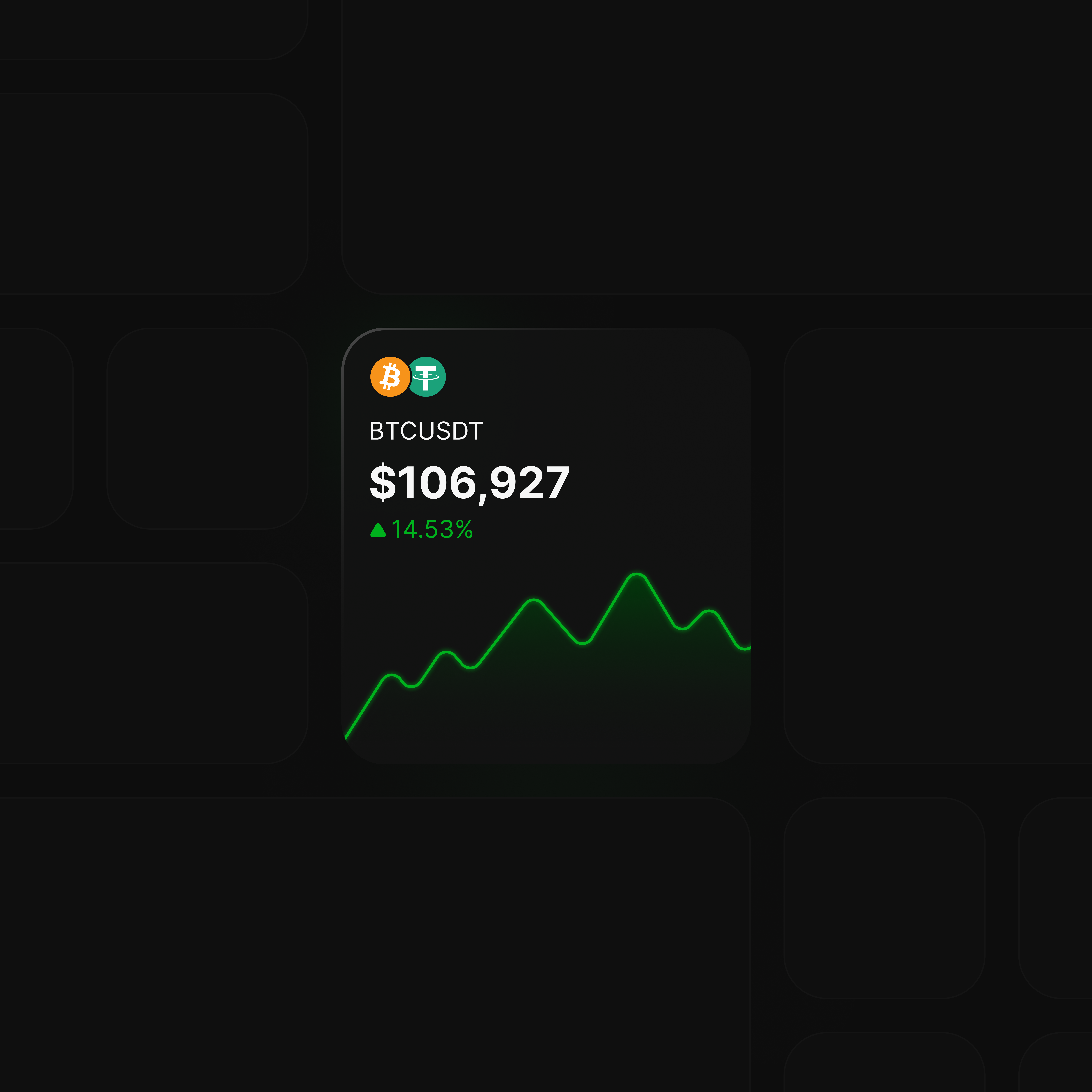 👀 Cryptocurrency Watchlist Widget card cryptocurrency design finance glassmorphism investment trading ui ux