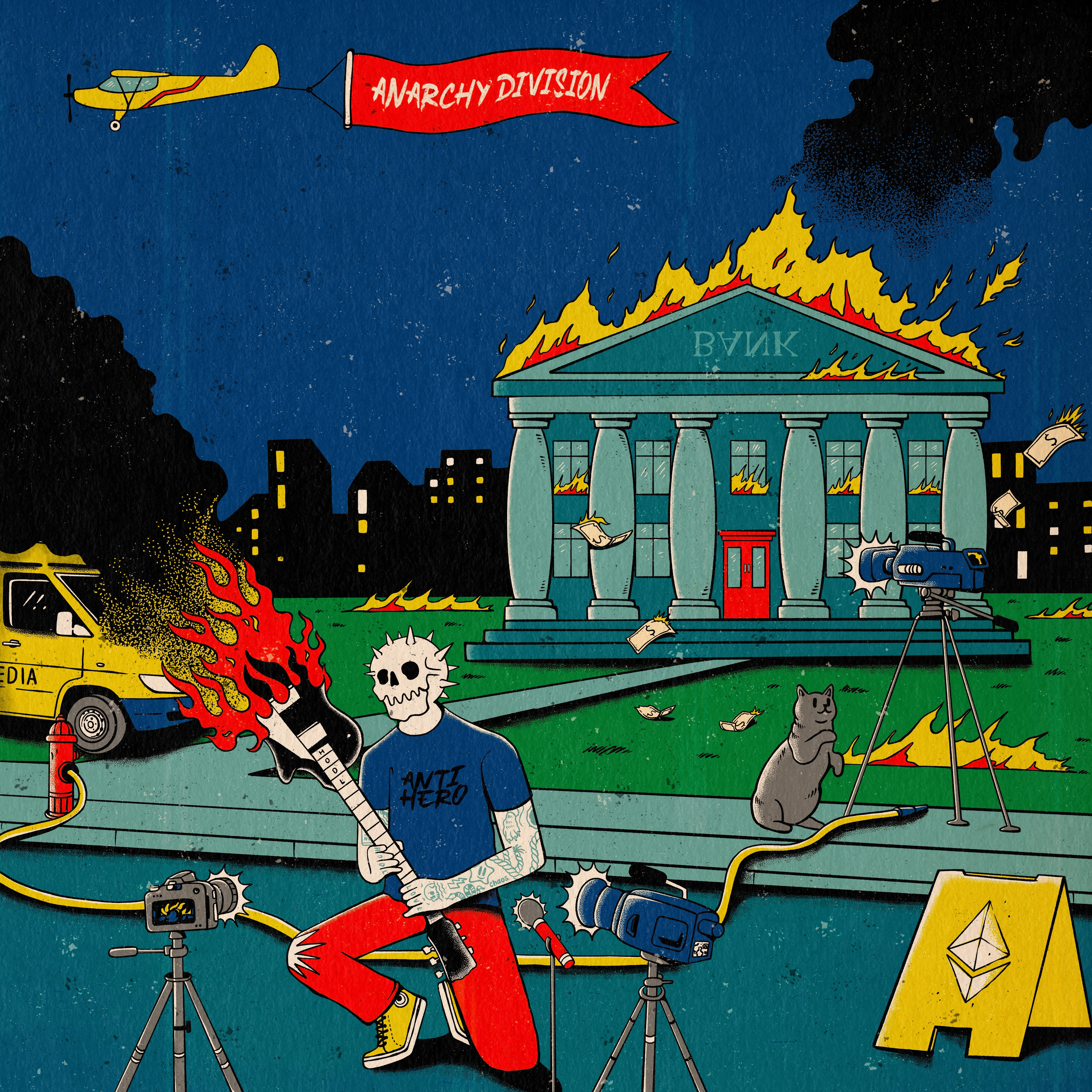 Anarchy division apparel clothing illustration surrealism t shirtdesign tees