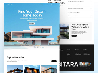Real Estate Website architectural website figma framer landing page design real estate ui web design website