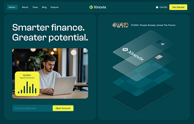 Modern Finance Website UI Template | Clean & Professional Design agency website