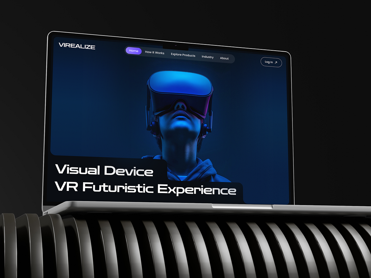 Futuristic Virtual Reality Website