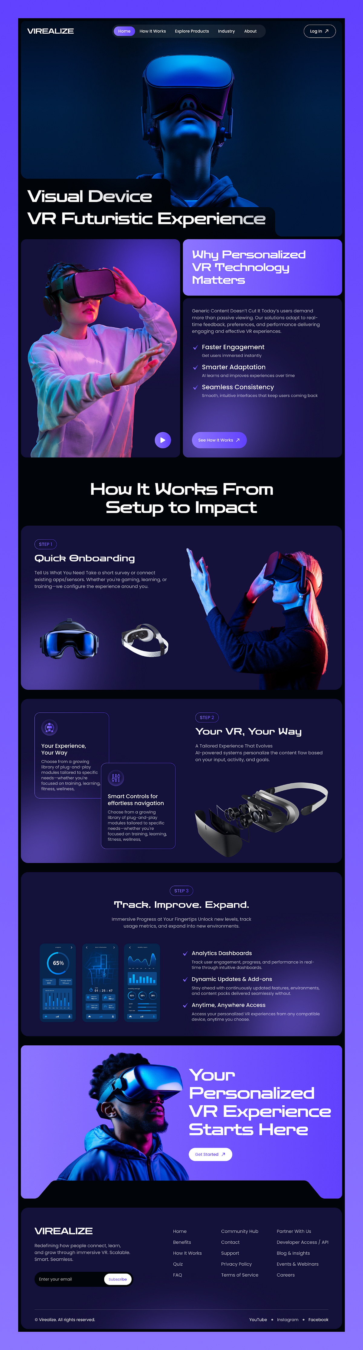 Futuristic Virtual Reality Website Image 4